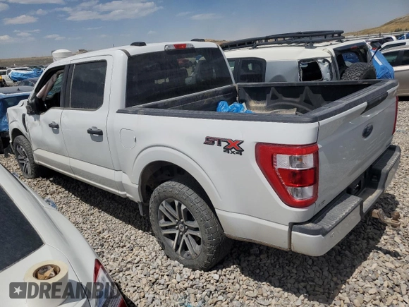 2023 Ford F-150 XL with VIN 1FTEW1EPXPFC20804, listed as a Copart auction lot 56555615 with 60,984 mi miles and Salvage title. Bid and sale history available at DreamBid. Image 2.