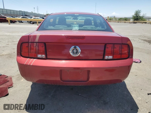 2005 Ford Mustang Deluxe with VIN 1ZVFT80N355107272, listed as a Copart auction lot 58216885 with 126,742 mi miles and Salvage title. Bid and sale history available at DreamBid. Image 6.