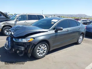 2017 Ford Fusion S with VIN 3FA6P0G70HR408265, listed as a IAAI auction lot 41978119 with 136,796 mi miles. Bid and sale history available at carsss.com. Image 18.