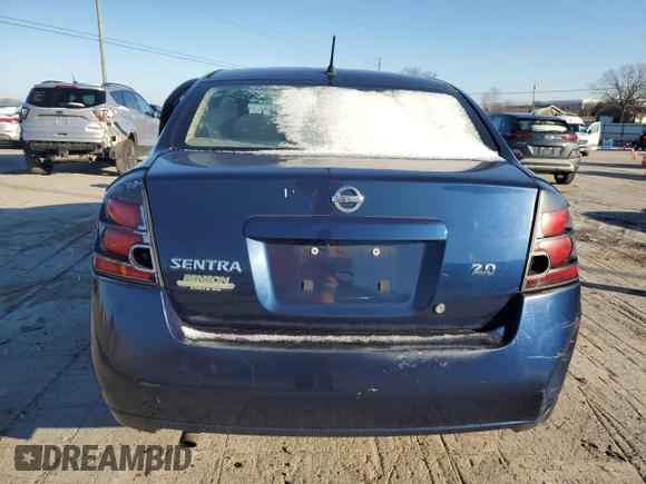 2007 Nissan Sentra 2.0 with VIN 3N1AB61E67L623120, listed as a Copart auction lot 88972365 with 203,299 mi miles and Salvage Title. Bid and sale history available at DreamBid. Image 6.