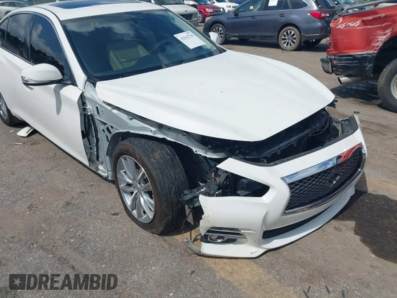 2015 Infiniti Q50 Sport z VIN JN1BV7AP4FM330923, wystawiony jako IAAI lot #42562750 z przebiegiem 89 953 mil mil oraz . Historia ofert i sprzedaży dostępna na DreamBid. Obrazek 6.