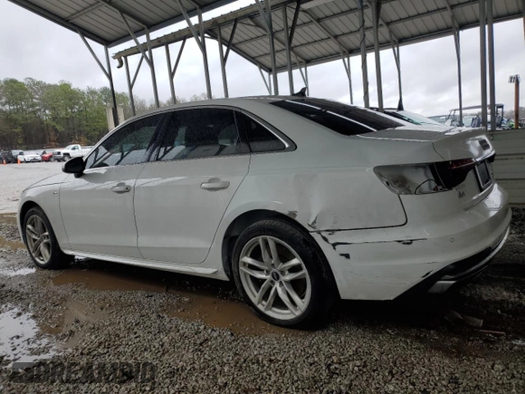 2021 Audi A4 S line Premium with VIN WAUDAAF41MA061966, listed as a Copart auction lot 48453555 with 37,794 mi miles and Salvage Title. Bid and sale history available at DreamBid. Image 2.