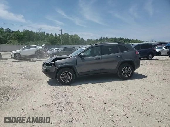 2019 Jeep Cherokee Trailhawk with VIN 1C4PJMBX0KD361639, listed as a Copart auction lot 60549865 with 95,888 mi miles and Salvage title. Bid and sale history available at DreamBid. Image 15.