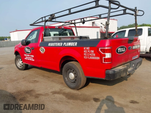 2019 Ford F-150 XL with VIN 1FTMF1CBXKKD80040, listed as a IAAI auction lot 42415800 with 160,431 mi miles and . Bid and sale history available at DreamBid. Image 3.