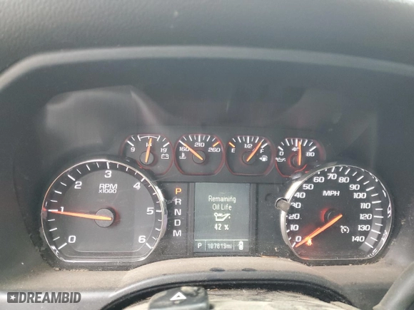 2016 Chevrolet Silverado 1500 Custom with VIN 1GCVKPEC7GZ174519, listed as a Copart auction lot 86791254 with 107,819 mi miles and Salvage Title. Bid and sale history available at carsss.com. Image 9.