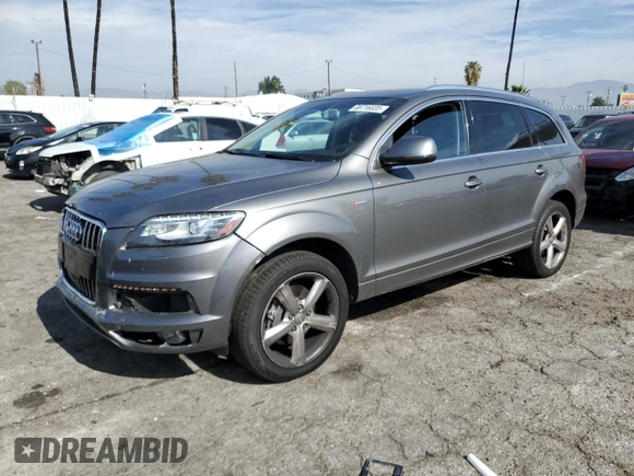 2015 Audi Q7 3.0T S line Prestige with VIN WA1DGAFEXFD026445, listed as a Copart auction lot 88716035 with 40,492 mi miles and Salvage Title. Bid and sale history available at carsss.com. Image 1.
