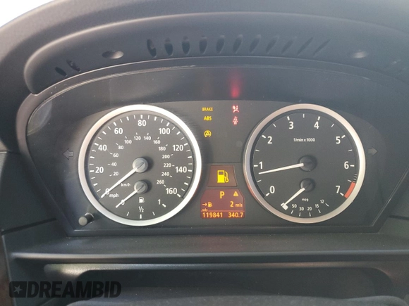 2007 BMW 5 Series 550i with VIN WBANB53587CP08507, listed as a Copart auction lot 51132315 with 119,841 mi miles and Salvage Title. Bid and sale history available at DreamBid. Image 9.
