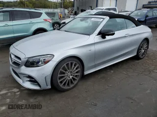 2019 Mercedes-Benz C 43 AMG with VIN WDDWK6EBXKF804782, listed as a Copart auction lot 70933333 with 26,368 mi miles and Salvage title. Bid and sale history available at DreamBid. Image 1.