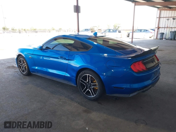 2021 Ford Mustang GT with VIN 1FA6P8CFXM5101257, listed as a IAAI auction lot 42207879 with 37,036 mi miles and . Bid and sale history available at DreamBid. Image 3.