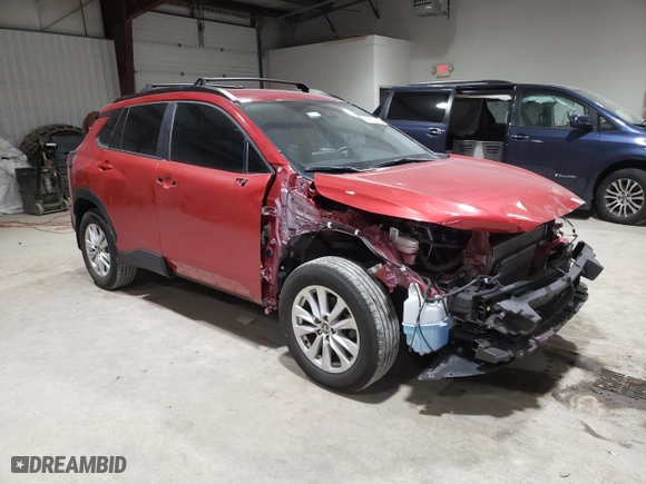 2022 Toyota Corolla Cross LE with VIN 7MUCAAAG4NV033153, listed as a Copart auction lot 45911055 with NaN miles and Salvage Title. Bid and sale history available at carsss.com. Image 4.