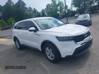 2023 Kia Sorento LX with VIN 5XYRG4LC3PG215392, listed as a IAAI auction lot 42333214 with 37,744 mi miles and . Bid and sale history available at DreamBid. Image 1.