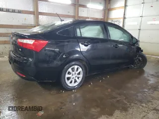 2012 Kia Rio LX with VIN KNADM4A32C6086335, listed as a Copart auction lot 44981535 with 145,806 mi miles and Salvage Title. Bid and sale history available at carsss.com. Image 3.