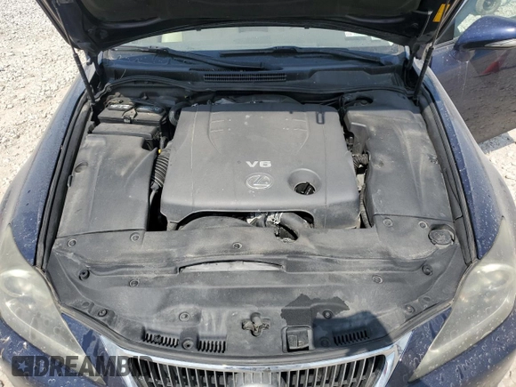 2011 Lexus IS 250 with VIN JTHCF5C26B5045387, listed as a Copart auction lot 61343545 with 203,245 mi miles and Salvage title. Bid and sale history available at DreamBid. Image 11.
