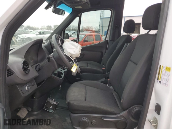 2023 Mercedes-Benz Sprinter Cargo with VIN W1Y4NCHY6PT123577, listed as a Copart auction lot 87227874 with Not Provided miles and Salvage Title. Bid and sale history available at carsss.com. Image 7.