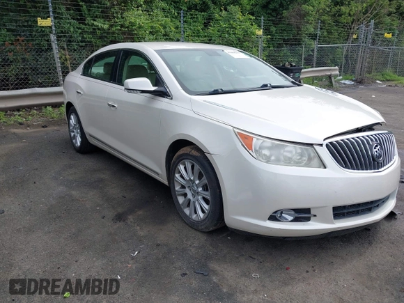 2013 Buick LaCrosse Leather with VIN 1G4GC5E3XDF229810, listed as a IAAI auction lot 42468293 with 54,484 mi miles and . Bid and sale history available at DreamBid. Image 1.