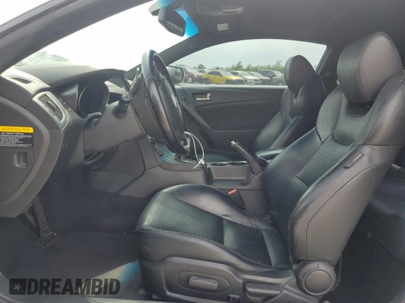 2013 Hyundai Genesis Coupe Grand Touring with VIN KMHHU6KJ6DU104759, listed as a Copart auction lot 54360995 with Not provided miles and Salvage title. Bid and sale history available at DreamBid. Image 7.