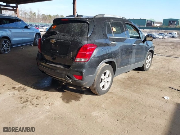 2019 Chevrolet Trax LT with VIN KL7CJLSB9KB908560, listed as a IAAI auction lot 41192203 with 74,148 mi miles. Bid and sale history available at carsss.com. Image 4.