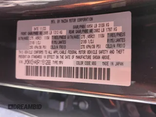 2024 Mazda CX-90 Premium Plus with VIN JM3KKEHA6R1151288, listed as a Copart auction lot 53040705 with 12,232 mi miles and Salvage title. Bid and sale history available at DreamBid. Image 15.