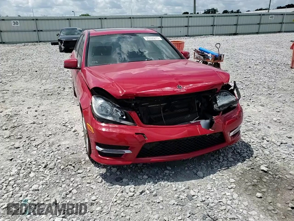 2014 Mercedes-Benz C 250 Sport with VIN WDDGF4HB8ER310433, listed as a Copart auction lot 59600615 with 73,189 mi miles and Salvage title. Bid and sale history available at DreamBid. Image 13.