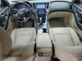 2015 Infiniti Q50 with VIN JN1BV7AR0FM396516, listed as a Copart auction lot 57677055 with 128,369 mi miles and Salvage title. Bid and sale history available at DreamBid. Image 8.