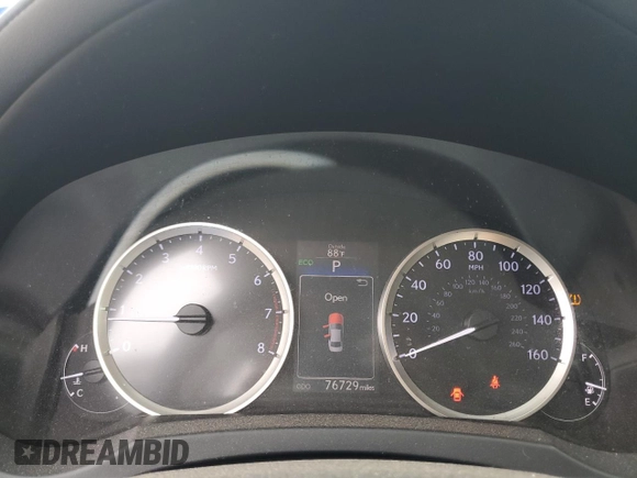 2015 Lexus IS 350 with VIN JTHBE1D26F5021652, listed as a Copart auction lot 51479435 with 76,729 mi miles and Salvage title. Bid and sale history available at DreamBid. Image 9.