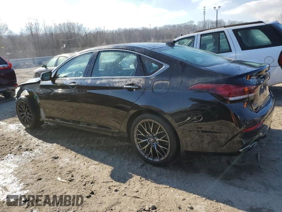2019 Genesis G80 3.3T Sport with VIN KMTFN4JB1KU322582, listed as a Copart auction lot 89179275 with 44,629 mi miles and Salvage Title. Bid and sale history available at carsss.com. Image 2.