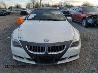 2008 BMW 6 Series 650i with VIN WBAEB53528CX63116, listed as a Copart auction lot 87791055 with 0 mi miles and Salvage Title. Bid and sale history available at carsss.com. Image 5.