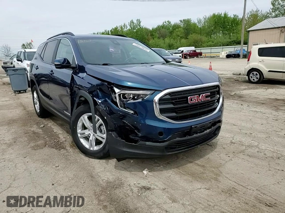 2021 GMC Terrain SLE z VIN 3GKALMEV7ML382158, wystawiony jako Copart lot #55487985 z przebiegiem 55 009 mil mil oraz Szkoda całkowita • Salvage title. Historia ofert i sprzedaży dostępna na DreamBid. Obrazek 13.