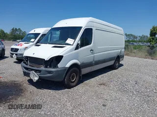 2012 Mercedes-Benz Sprinter Cargo with VIN WD3PE8CB9C5680459, listed as a IAAI auction lot 41963312 with 389,549 mi miles. Bid and sale history available at carsss.com. Image 2.