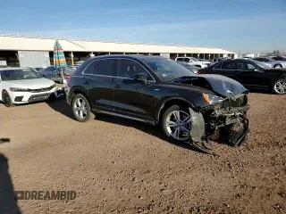2020 Audi Q3 S line Premium with VIN WA1DECF33L1099539, listed as a Copart auction lot 43892833 with 17,471 mi miles. Bid and sale history available at carsss.com. Image 12.