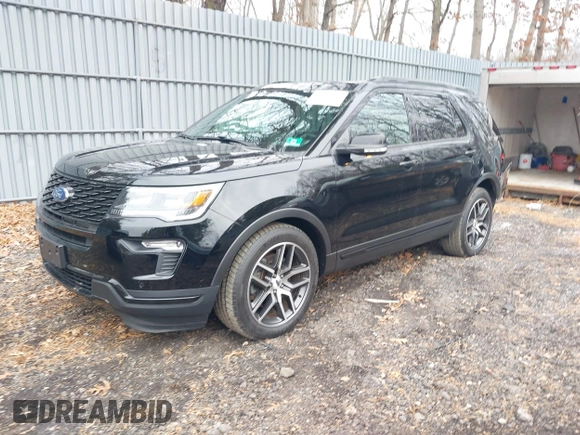 2018 Ford Explorer Sport with VIN 1FM5K8GT3JGC38668, listed as a IAAI auction lot 41306596 with 76,321 mi miles and . Bid and sale history available at DreamBid. Image 2.