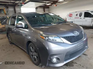 2017 Toyota Sienna SE with VIN 5TDXZ3DC4HS783830, listed as a IAAI auction lot 41713370 with 104,554 mi miles and . Bid and sale history available at DreamBid. Image 1.