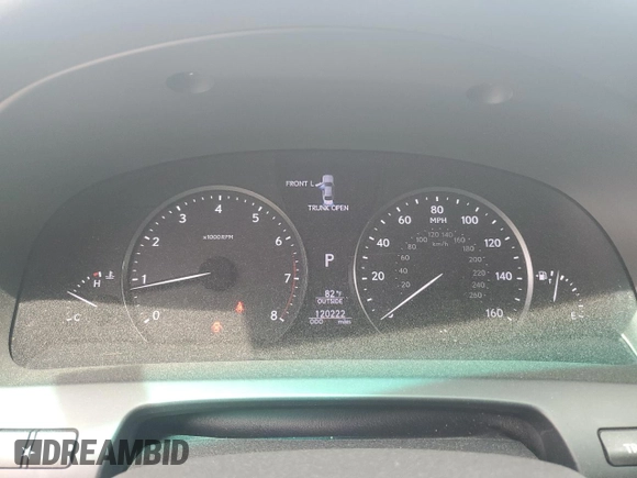 2017 Lexus LS 460 with VIN JTHBL5EF7H5143941, listed as a Copart auction lot 54297805 with 120,222 mi miles and Salvage title. Bid and sale history available at DreamBid. Image 9.