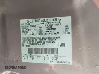 2004 Ford Ranger XL Fleet with VIN 1FTYR44U14PA51565, listed as a IAAI auction lot 41668282 with Not Provided miles and . Bid and sale history available at DreamBid. Image 9.