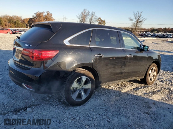2016 Acura MDX with VIN 5FRYD3H29GB003987, listed as a Copart auction lot 83201584 with 86,637 mi miles and Salvage Title. Bid and sale history available at carsss.com. Image 3.