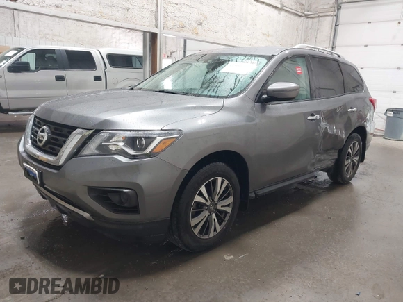 2017 Nissan Pathfinder SV with VIN 5N1DR2MM1HC668654, listed as a IAAI auction lot 42500600 with 71,434 mi miles and . Bid and sale history available at DreamBid. Image 2.