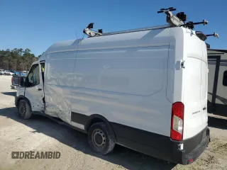 2023 Ford Transit Cargo with VIN 1FTBR3X88PKA74339, listed as a Copart auction lot 48634405 with 103,840 mi miles and Salvage title. Bid and sale history available at DreamBid. Image 2.