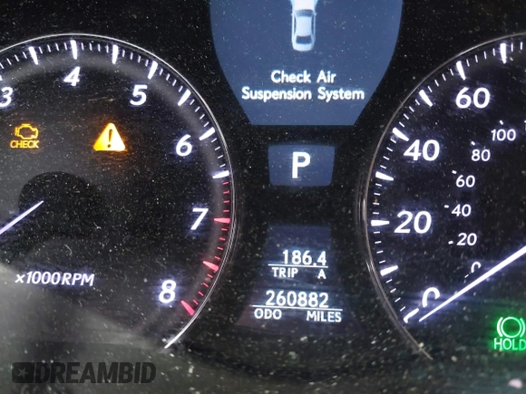 2009 Lexus LS 460 с VIN JTHCL46F095002661, выставлен на аукционе IAAI как лот 41873060 с пробегом 260 882 миль миль и . История ставок и продаж доступна на DreamBid. Изображение 16.
