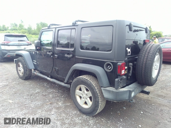 2016 Jeep Wrangler Unlimited Sport z VIN 1C4BJWDGXGL206502, wystawiony jako IAAI lot #42583701 z przebiegiem 120 525 mil mil oraz . Historia ofert i sprzedaży dostępna na DreamBid. Obrazek 3.