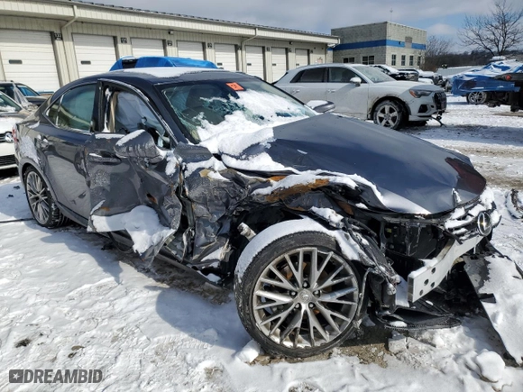2014 Lexus IS 250 with VIN JTHCF1D22E5007375, listed as a Copart auction lot 45572515 with 16,865 mi miles and Salvage Title. Bid and sale history available at carsss.com. Image 4.