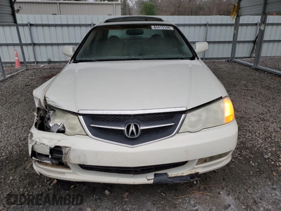 2002 Acura TL Type S with VIN 19UUA56882A059093, listed as a Copart auction lot 85473144 with 0 mi miles and Salvage Title. Bid and sale history available at carsss.com. Image 5.