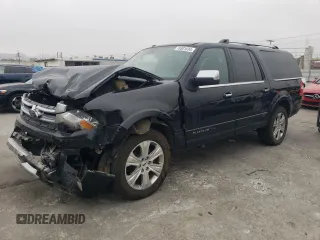 2015 Ford Expedition EL Platinum with VIN 1FMJK1MT4FEF31928, listed as a Copart auction lot 76301634 with 193,529 mi miles and Salvage Title. Bid and sale history available at carsss.com. Image 1.