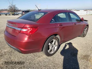 2013 Chrysler 200 LX with VIN 1C3CCBAG8DN724396, listed as a Copart auction lot 88875975 with 101,467 mi miles and Salvage Title. Bid and sale history available at carsss.com. Image 3.