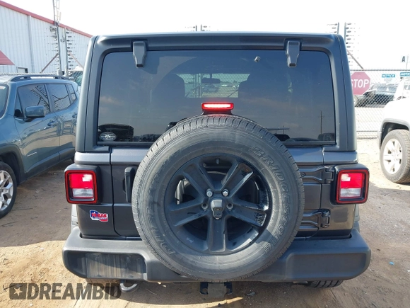 2022 Jeep Wrangler Unlimited Sport S with VIN 1C4HJXDG5NW105931, listed as a IAAI auction lot 42349628 with 37,314 mi miles and . Bid and sale history available at DreamBid. Image 17.