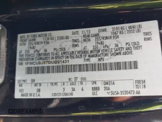 2013 Ford Escape Titanium с VIN 1FMCU9J97DUB91431, выставлен на аукционе IAAI как лот 42305990 с пробегом 166 464 миль миль и . История ставок и продаж доступна на DreamBid. Изображение 9.