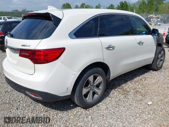 2014 Acura MDX with VIN 5FRYD3H25EB016572, listed as a IAAI auction lot 41924701 with 121,346 mi miles and . Bid and sale history available at DreamBid. Image 4.