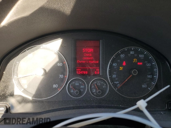 2005 Volkswagen Jetta 2.5L with VIN 3VWRF71K95M626016, listed as a Copart auction lot 75095434 with 124,789 mi miles and Clean title. Bid and sale history available at DreamBid. Image 9.