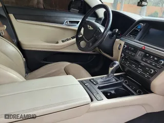2015 Hyundai Genesis 5.0L with VIN KMHGN4JF8FU082535, listed as a IAAI auction lot 41768435 with 101,003 mi miles. Bid and sale history available at carsss.com. Image 5.