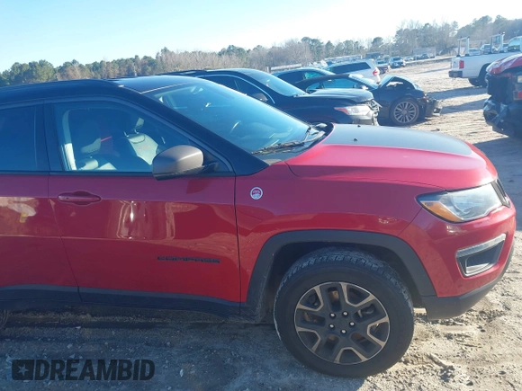2020 Jeep Compass Trailhawk with VIN 3C4NJDDB6LT220868, listed as a IAAI auction lot 41600066 with 51,151 mi miles and . Bid and sale history available at carsss.com. Image 14.