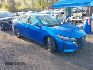 2024 Nissan Sentra SV with VIN 3N1AB8CV9RY345103, listed as a IAAI auction lot 42126051 with 15,702 mi miles and . Bid and sale history available at DreamBid. Image 1.